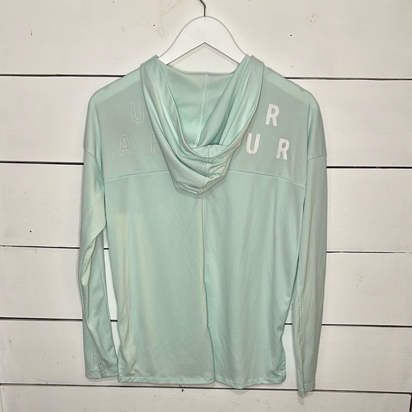 Under Armour Womens HeatGear Tech Training Long Sleeve Hooded Top - Small - Picture 5 of 8